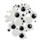 John Bead 5mm/10mm/20mm Black and White Wiggle Googly Craft Eyes, 102ct.